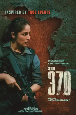 ✅Download ARTICLE 370 (2024) Hindi Full Movie and available in 480p & 720p & 1080p. This movie is based on Action, Drama, Thriller and available in Hindi.